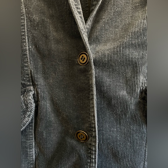 Anthropologie Pilcro Oversized Corduroy Blazer Jacket Coat Shacket Blue - Picture 9 of 16